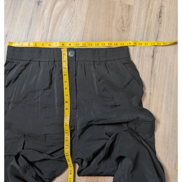 Joie Size XL Cargo Pants Black Relaxed Utility Pockets Elastic Waist Casual Chic - Picture 10 of 12